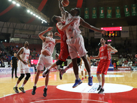 KRISTJAN KANGUR in action during FIBA Europe Cup game between  Openjobmetis Varese Vs Antwerp Giants in Varese, Italy on March 24, 2016.
Op...