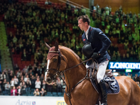 Dutch horse jumper Harrie Smolders placed third in the second class of the FEI World Cup finals at the 2016 Gothenburg Horse Show (