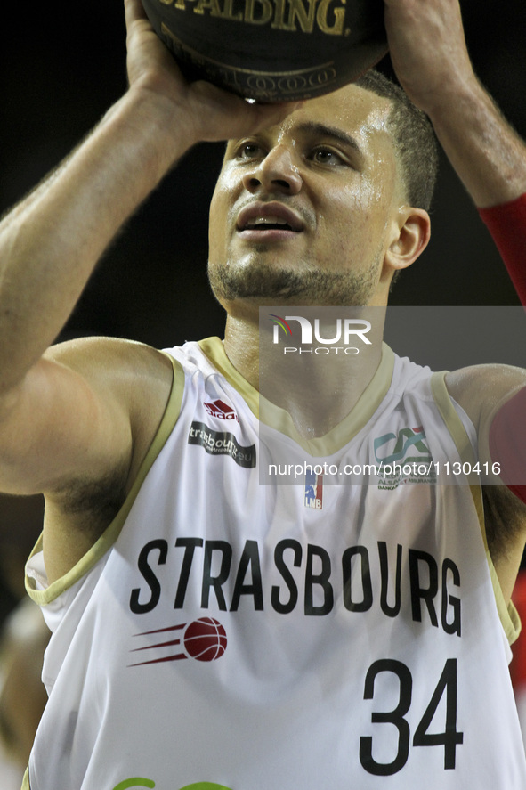 Weems Kyle  during the LNB Basket match between SIG Strasbourg vs Chalon Saône, in Strasbourg, on March 26, 2016.  