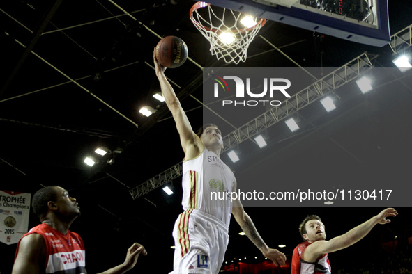 LACOMBE Paul 6  during the LNB Basket match between SIG Strasbourg vs Chalon Saône, in Strasbourg, on March 26, 2016.  