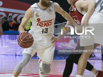 SERGIO RODRGUEZ  of Real Madrid  during a Liga ACB match before Real Madrid vs CAI Zargoza held at Barclaycard Center in Madrid, Spain, 27 M...