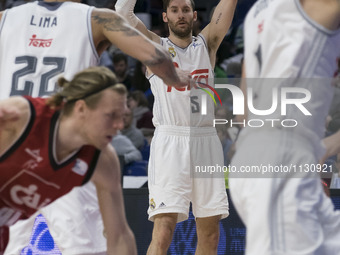 Rudy FERNNDEZ  of Real Madrid  during a Liga ACB match before Real Madrid vs CAI Zargoza held at Barclaycard Center in Madrid, Spain, 27 Mar...
