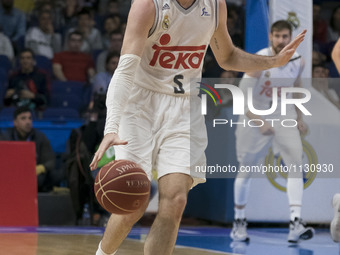 Rudy FERNNDEZ  of Real Madrid  during a Liga ACB match before Real Madrid vs CAI Zargoza held at Barclaycard Center in Madrid, Spain, 27 Mar...