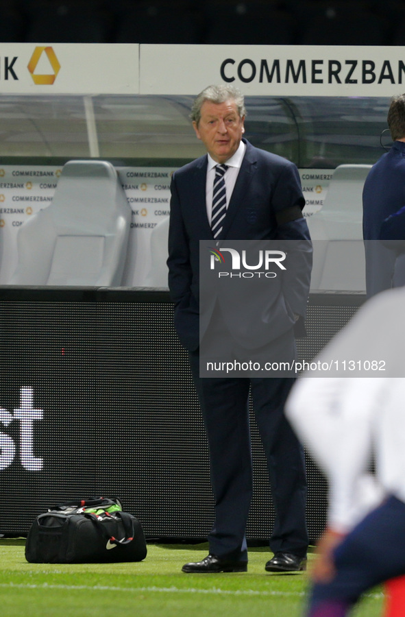 Trainer Roy Hodgson (England) during the international friendly soccer match between Germany and England at the Olympiastadion in Berlin, Ge...