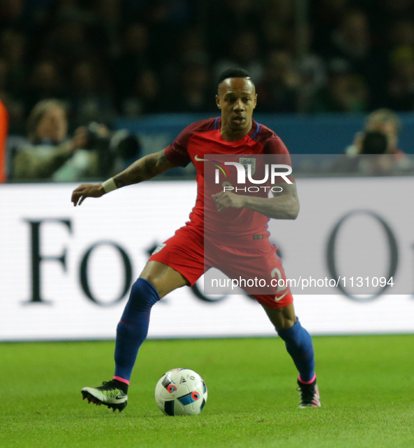 Nathaniel Clyne (England) in action during the international friendly soccer match between Germany and England at the Olympiastadion in Berl...