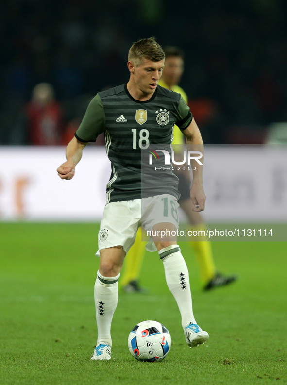 Toni Kroos (Germany)

 in action during the international friendly soccer match between Germany and England at the Olympiastadion in Berli...