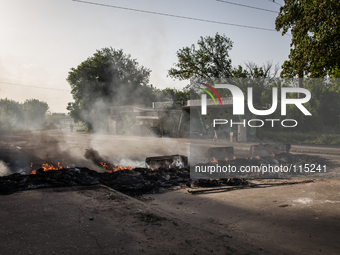 Kramatorsk  shortly after he suffered an attack by the armed forces of Ukraine (