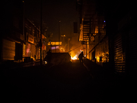 A protester during clashes with police in the Alevi enclave of Okmeydani on Istanbul on May 26, 2014. (