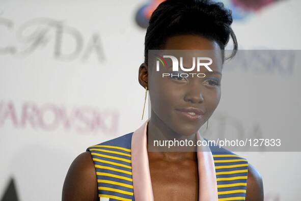Lupita Nyong'o attends the CFDA Fashion Awards at Alice Tully Hall, Lincoln Center on June 2, 2014 in New York City