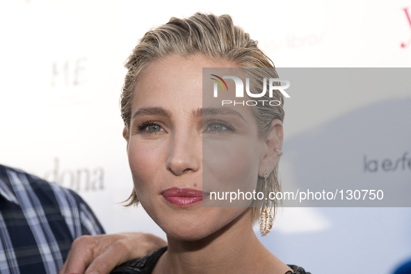 Actress Elsa Pataky attends the presentation of the book 'max strength' in the ME Madrid hotel. 