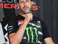Five time medal winner Ken Block attends the X Games press conference at Circuit Of The Americas on June 4, 2014 in Austin, Texas. EDITORIAL...