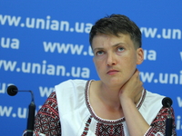 Ukrainian pilot and MP Nadiya Savchenko hunger strike in protest against the inaction of the Ukrainian authorities in the issue of liberatio...