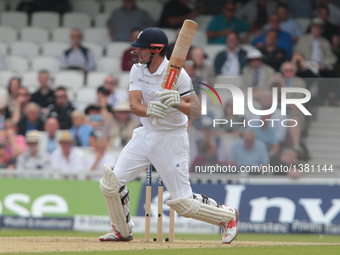 England's Alastair Cook  during Day One of the Fourth Investec Test Match between England and Pakistan played at The Kia Oval Stadium, Londo...