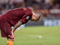 Radja Nainggolan of Roma rues a missed chance during the UEFA Champions League playoff match between AS Roma and FC Porto, at Olympic Stadiu...