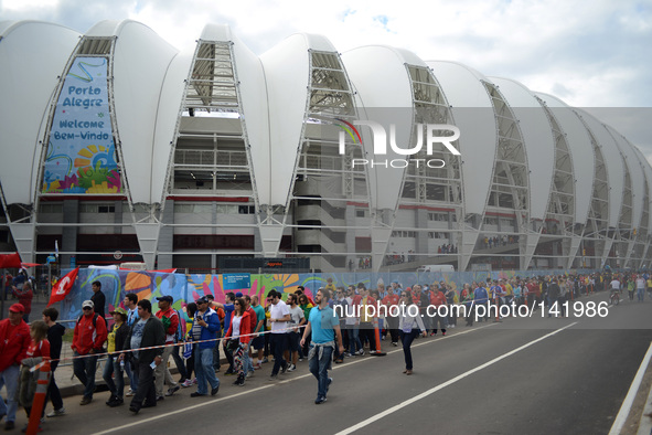 PORTO ALEGRE BRAZIL -15 Jun: Beira Rio Stadium before the match between France and Honduras, corresponding to the group stage of the World C...