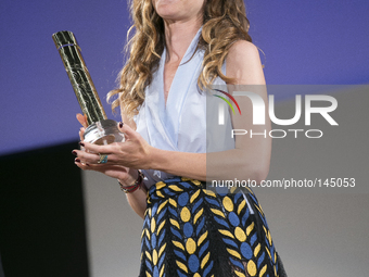 Vittoria Puccini attends the 60th Taormina Film Fest on June 18, 2014 in Taormina, Italy. (
