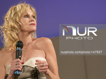 American Actress Melanie Griffith attends the 60th Taormina Film Fest on June 19, 2014 in Taormina, Italy. (