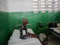 Injured from the hurricane, victims from various villages around come to Les Cayes general Hospital, Haiti, on October 9, 2016.The number of...