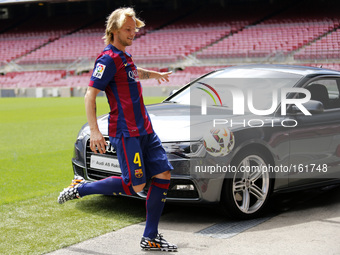 BARCELONA-SPAIN July -1.  presentation of the new FC Barcelona player, Ivan Rakitic, ??on July 2, 2014 Photo: Joan Valls / Urbanandsport / N...