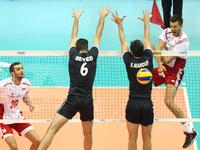 Gdansk, Poland 4th, July 2014 Poland faces Iran in the FIVB Volleyball World League game in Gdansk at ERGO Arena sports hall.
Eraghi Seyed M...