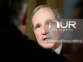 Sen. James Risch speaks to members of the media during day two of the GOP Retreat, in Philadelphia, PA, on January 26th, 2017. (Photo by Bas...