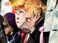 Thousands gather around the nation on Presidents Day, February 20th, 2017, to protest the Trump-presidency in similar rallies as the ‘Not My...