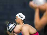 Federica Pellegrini during the 200m butterfly in Turin Swimming Cup, on July 16, 2014. (