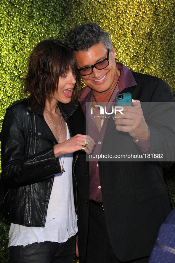 WEST HOLLYWOOD - JULY 17: Katherine Moennig, Steven Bauer at CBS TCA Summer Press Tour on July 17 2014 in West Hollywood, California.
