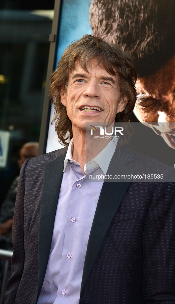 producer Mick Jagger attends the World Premiere of 