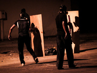 Bahrain , Abu Saiba - demonstration followed by clashes in Abu Saiba village in a well known day called Quds day solidarity with Palastine o...