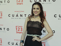 Adriana Ugarte attends the 'Cuanto.Mas Alla del DInero' premiere at Callao cinema on April 20, 2017 in Madrid, Spain.  (