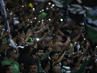 Sporting fans lightning their cellphones during the Portuguese League  football match between Sporting CP and SL Benfica at Jose Alvalade  S...