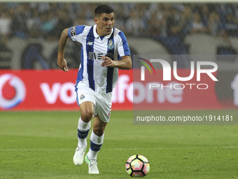 Porto's Uruguayan defender Maxi Pereira during the Premier League 2016/17 match between FC Porto and CD Feirense, at Dragao Stadium in Porto...