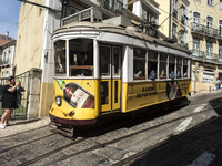 The mythical tram line 28 that runs through the historical center of Lisbon is still a claim for tourists who visit the city.
 (
