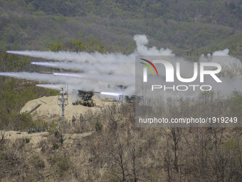 South Korea and United State Military take part in an livefire drill at multiple exercise range in Pocheon, South Korea. As the White House...