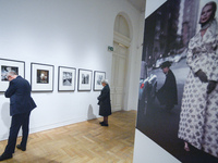Visitors looking pictures by US photographer Gordon Parks at the exhibition: The Camera Is My Weapon, in Zacheta - the National Gallery of A...