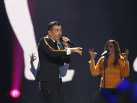 Francesco Gabbani of Italy performs his song 