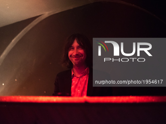  Scottish rock band Primal Scream's frontman Bobby Gillespie, is pictured while performing as DJ at Moth Club, in London on May 13, 2017  (