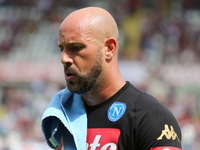 Jos Manuel Reina (SSC Napoli) before the Serie A football match between Torino FC and SSC Napoli at Olympic stadium Grande Torino on may 14,...