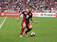 Iago Falque (Torino FC) in action during the Serie A football match between Torino FC and SSC Napoli at Olympic stadium Grande Torino on may...