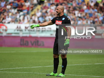 Jos Maunel Reina (SSC Napoli) during the Serie A football match between Torino FC and SSC Napoli at Olympic stadium Grande Torino on may 14,...