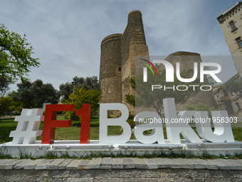 The preparation for the Formula One competition in Baku are underway as more and more constructions are being built in the center of the Aze...