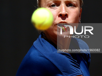 Estonia's Anett Kontaveit during her first round in The Internazionali BNL d'Italia 2017 at Foro Italico on May 16, 2017 in Rome, Italy. (