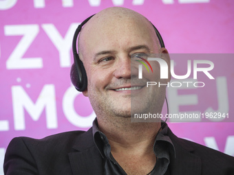 Music composer Trevor Morris during the opening press conference of 10. edition of the annual Film Music Festival (Festiwal Muzyki Filmowej)...