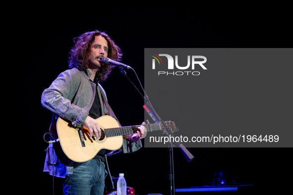 Chris Cornell is an American musician, singer and songwriter of Soundgarden and Audioslave. April 18 2016, Roma Auditorium Parco della Music...