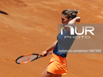 Tennis WTA Internazionali d'Italia BNL quarterfinals 
Simona Halep (ROU) celebration at Foro Italico in Rome, Italy on May 19, 2017.
(