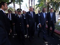 Prime Minister Abdelmalek Sellal arrives for graduation ceremony for 40 students of the National School of Administration (ENA) in Algiers,...