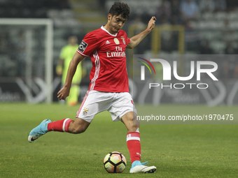 Benfica's Mexican forward Raul Jimenez during the Premier League 2016/17 match between Boavista FC and SL Benfica, at Bessa XXI Stadium in P...