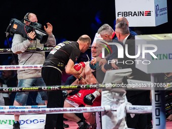 Diablo Wlodarczyk (POL) during the  IBF Cruiserweight final Eliminator match at Poznan Boxing Night, in Poznan, Poland, on 20 May 2017.  (