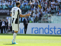Gonzalo Higuain (Juventus FC) during the Serie A football match between Juventus FC and FC Crotone at Juventus Stadium on may 21, 2017 in Tu...